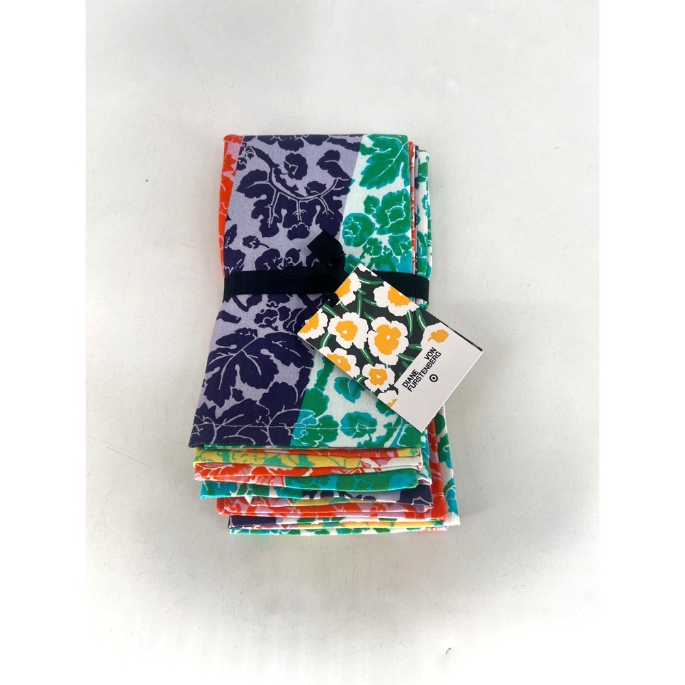 DVF Diane Von Furstenberg X Target Napkins Patchwork Floral